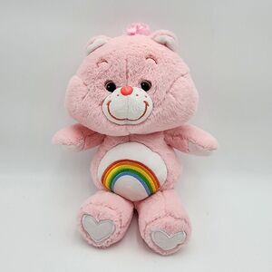 Just Play Care Bears‎ Pink Rainbow Cheer Bear 2018 12" tall.